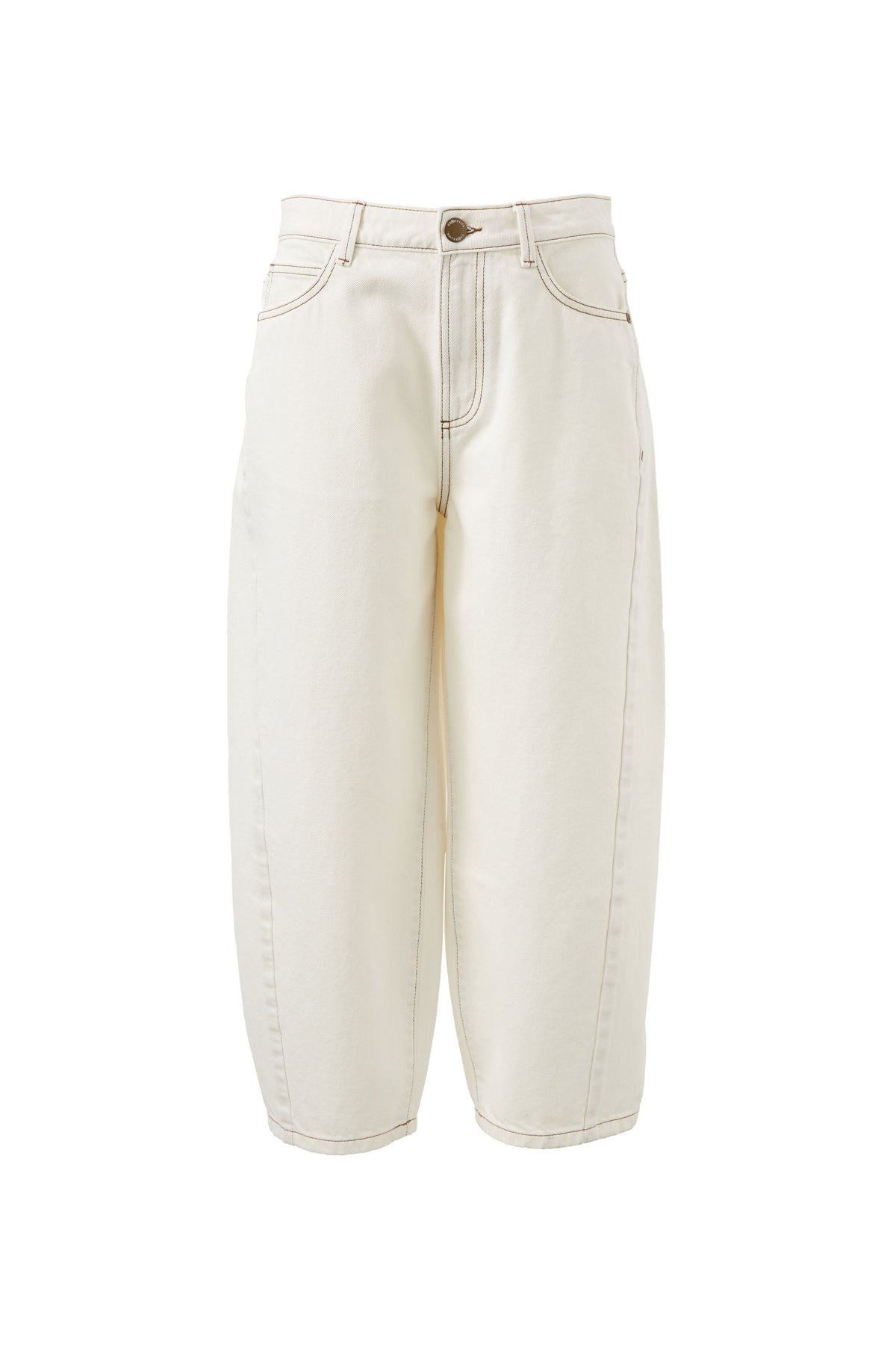 Tapered Barrel Jean Ecru