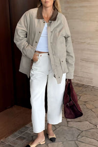 Tapered Barrel Jean Ecru