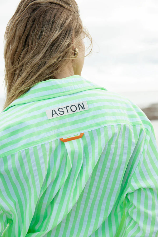 Buddy Shirt - Lime Stripe