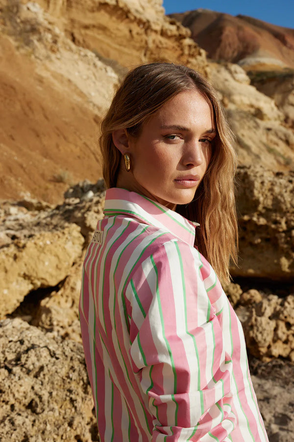 Finn Shirt Dress - Arisa Stripe