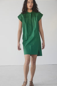 Gwen Dress / Emerald Poplin
