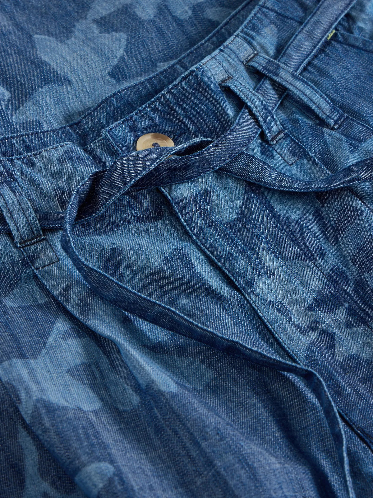 Farah Denim Wide Leg Trouser