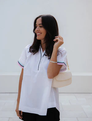 Valentina Shirt - White Free Size