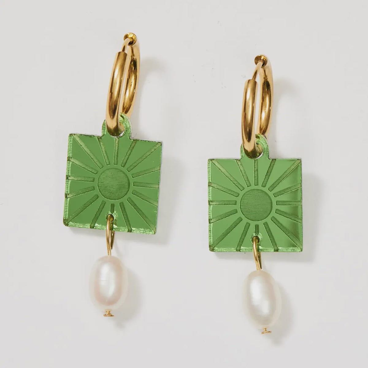 Fern Rise & Pearl Earrings