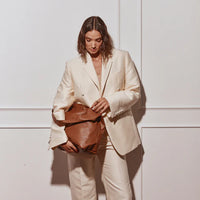 Scarlett Chestnut Leather Hobo