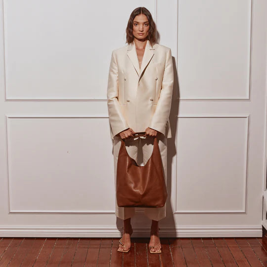 Scarlett Chestnut Leather Hobo