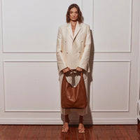 Scarlett Chestnut Leather Hobo