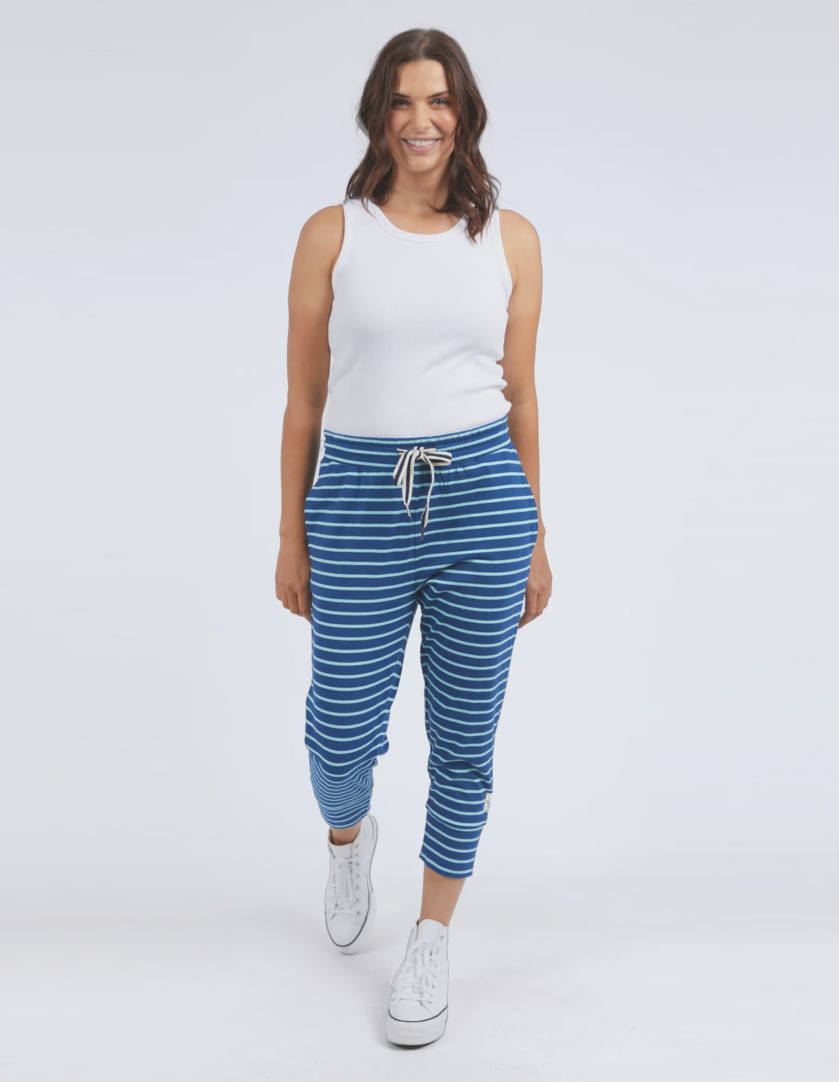 Brunch Pant Stripe / China Blue & Tonic Blue