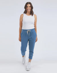 Brunch Pant Stripe / China Blue & Tonic Blue
