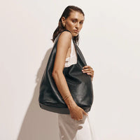 Scarlett Black Leather Hobo