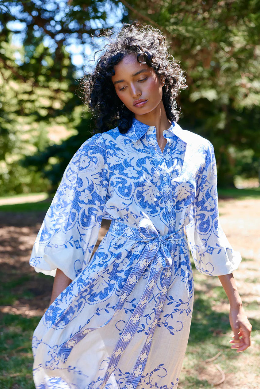 Lucille Dress - Antique Royal