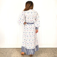 Sydney Belted Maxi Dress in Birds of a Feather Print