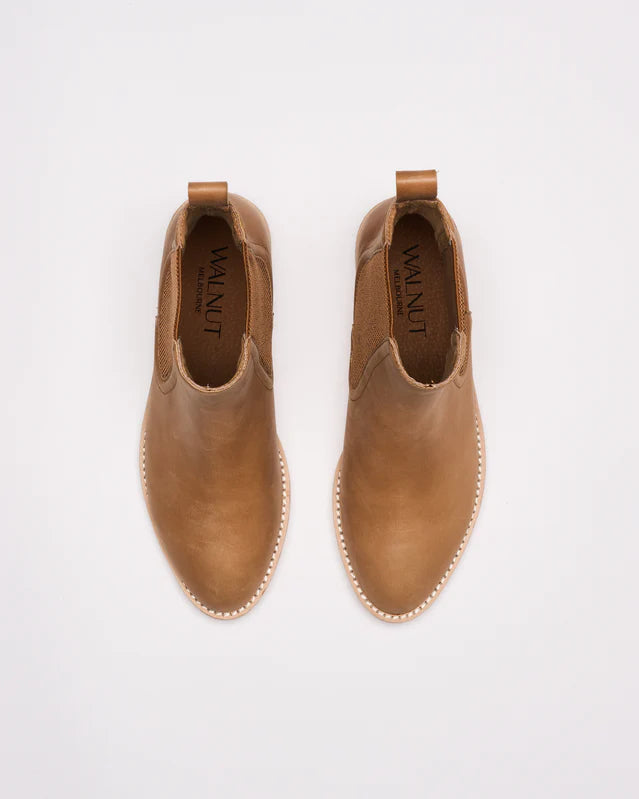 Cora Leather Boot / Tan