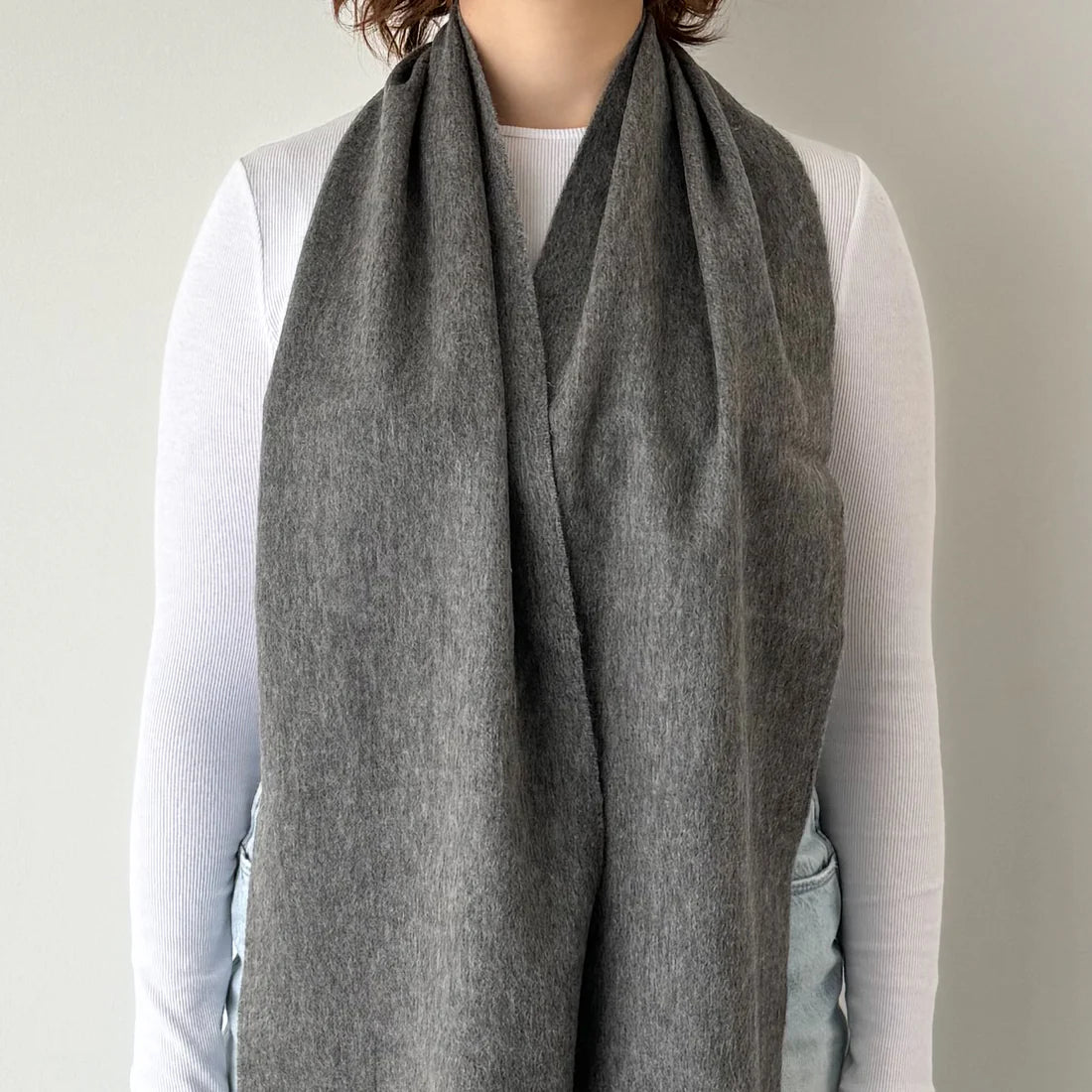 Lambswool Scarf / Winter Grey