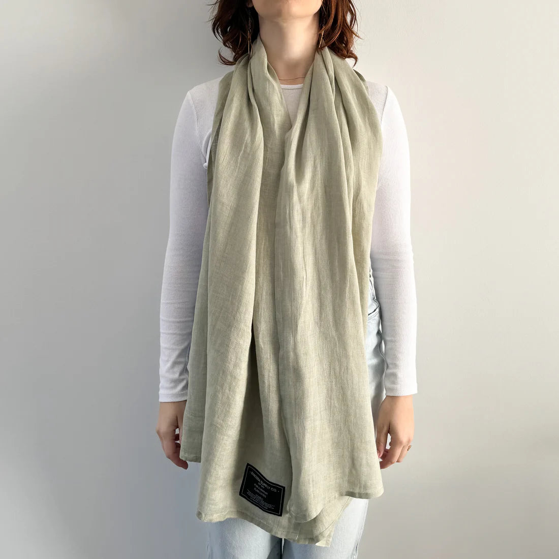 Linen Scarf / Pistachio