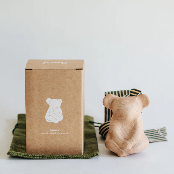 Beech Wood Koala with Ribbon