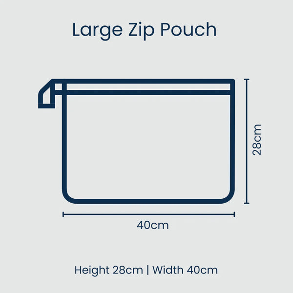 Large Zip Pouch- Sardine