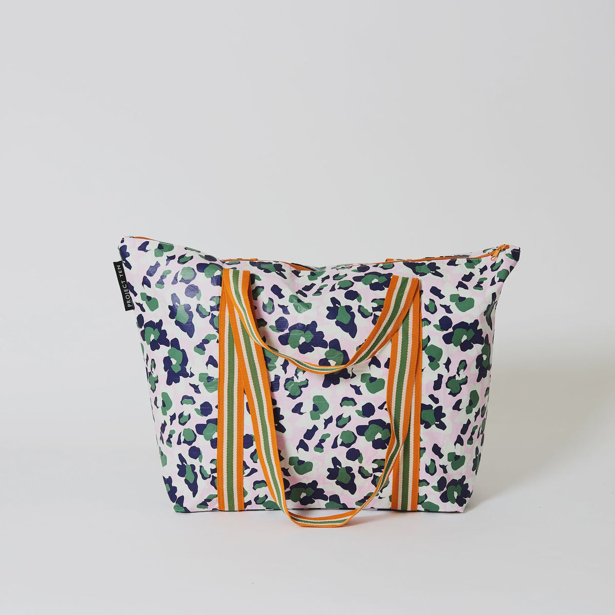 Leopard Medium Zip Tote