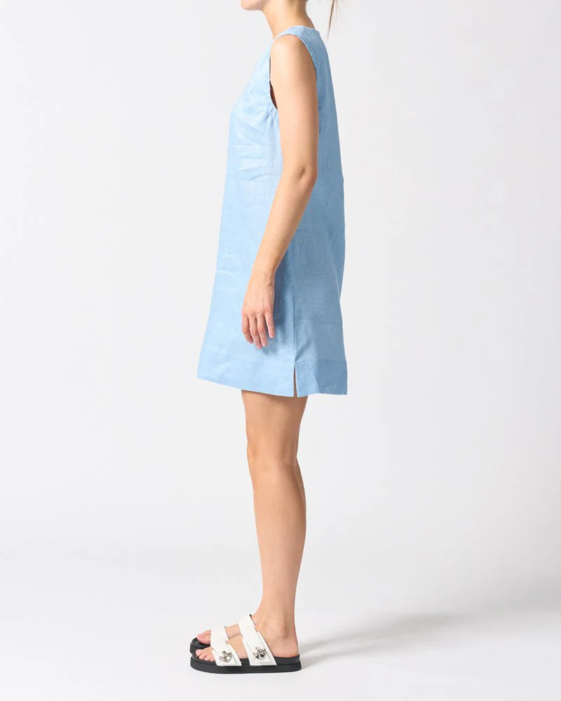 Malta Mini Dress Sky Blue