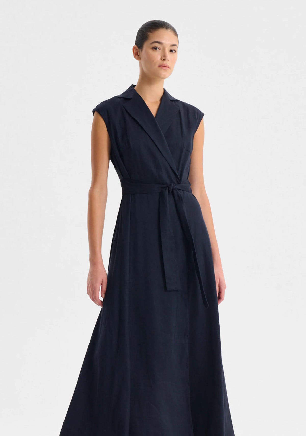 Vera Wrap Dress Navy