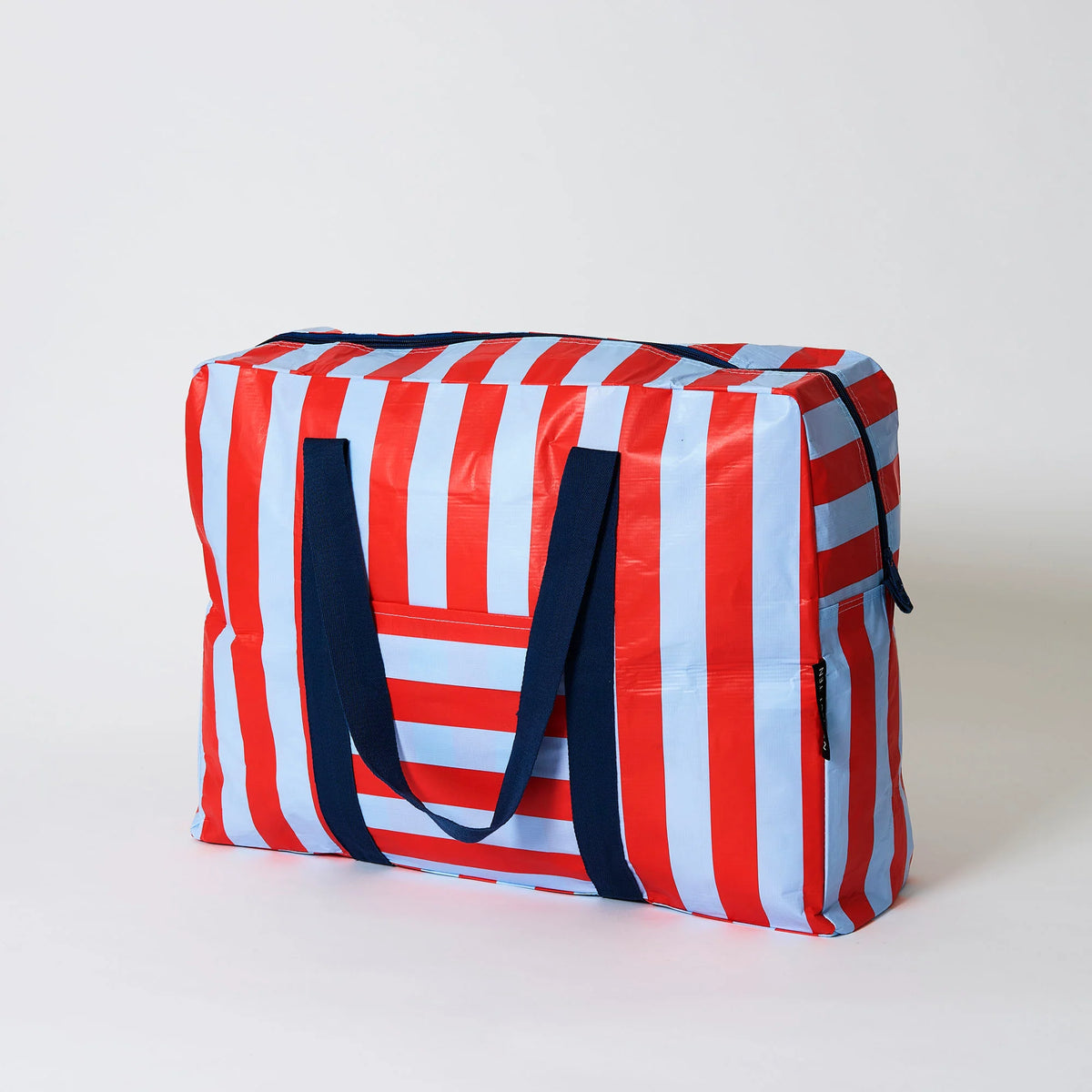 Red & Blue Stripe Overnight Bag