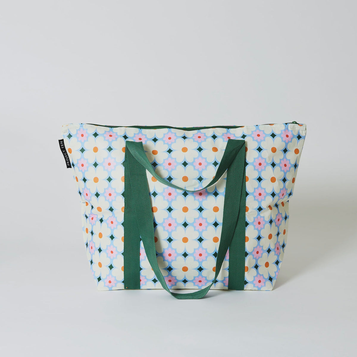 Daisy Medium Zip Tote