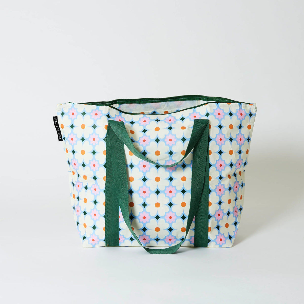 Daisy Medium Zip Tote