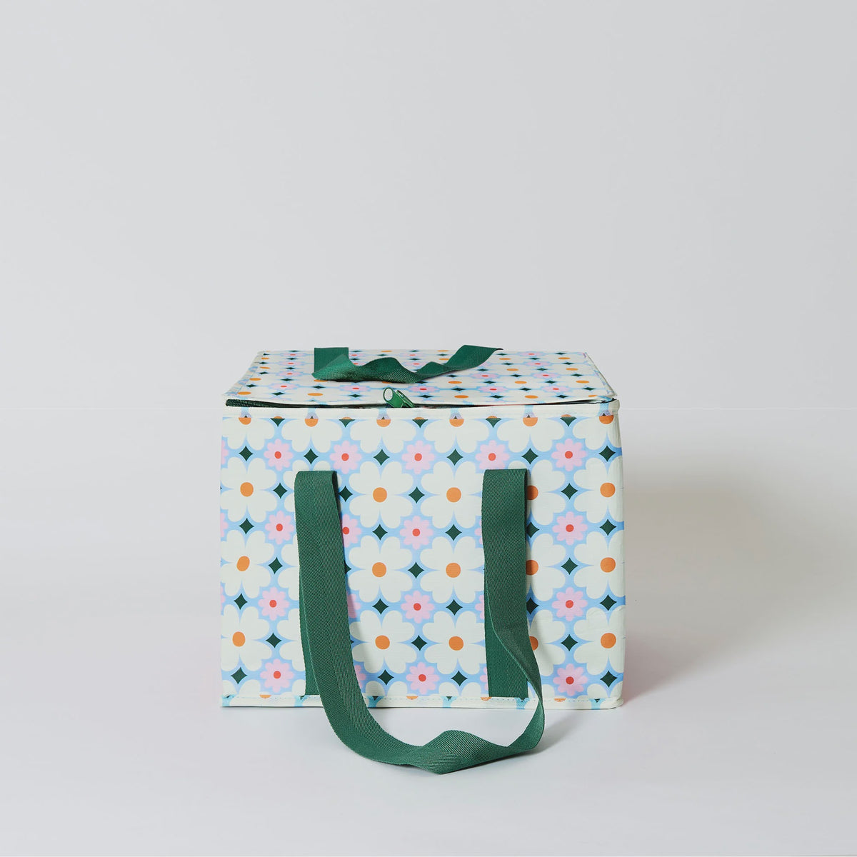 Daisy Stripe Large Insulated Tote