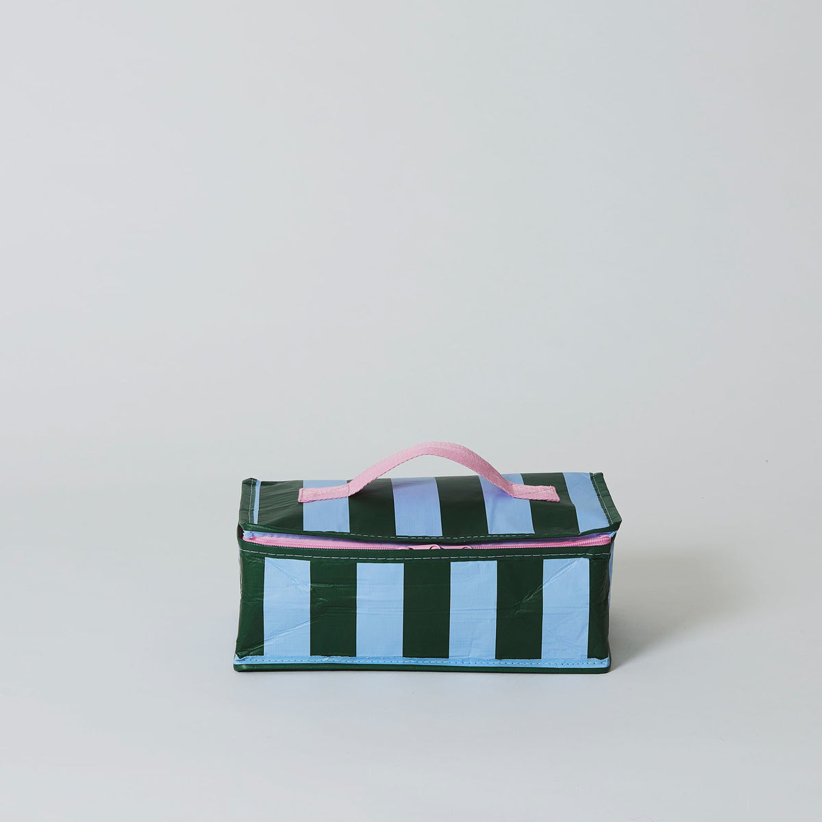 Green & Blue Stripe Takeaway Bag