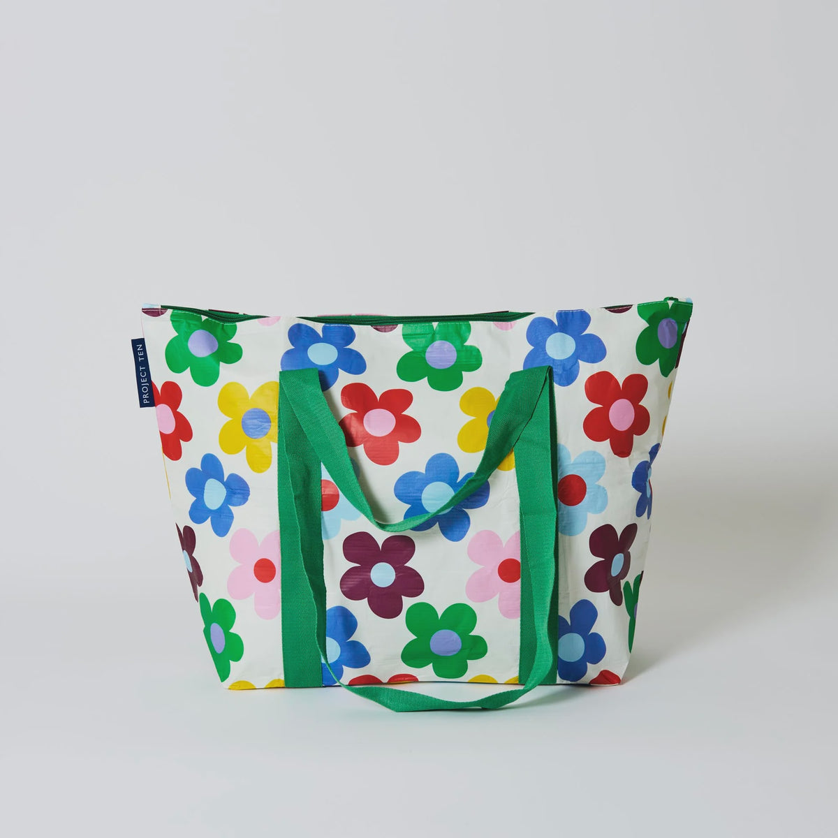 Zip Medium Tote- Sunny Floral