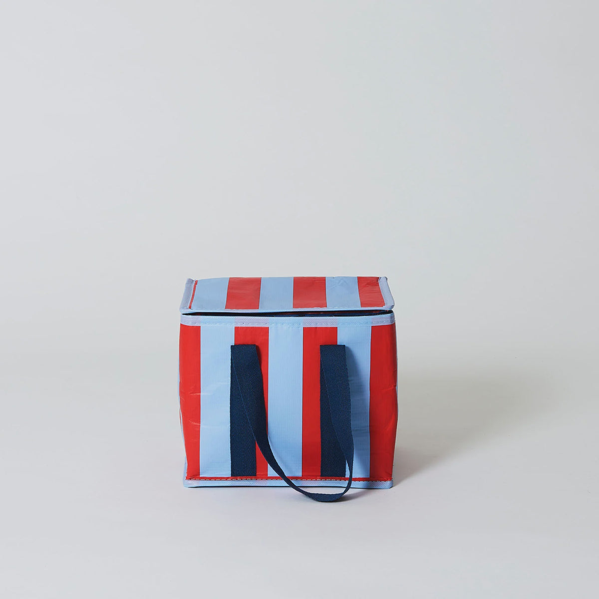 Red & Blue Stripe Mini Insulated Tote