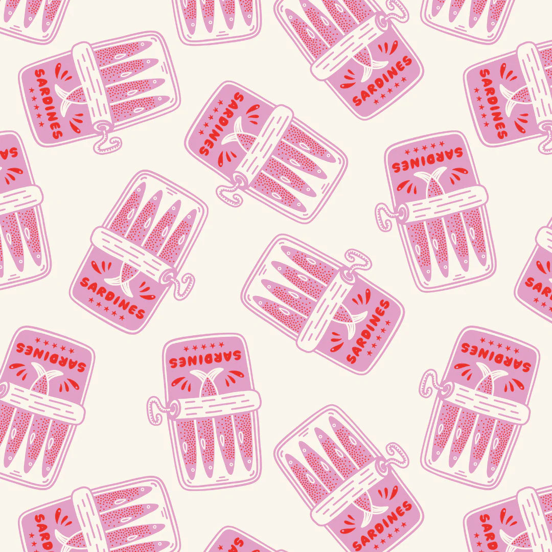 Mini Zip Pouch- Sardine