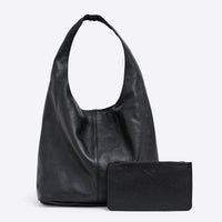 Scarlett Black Leather Hobo
