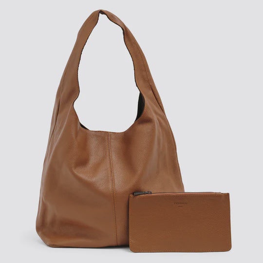 Scarlett Chestnut Leather Hobo
