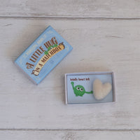 A Blue Little Hug In A Matchbox