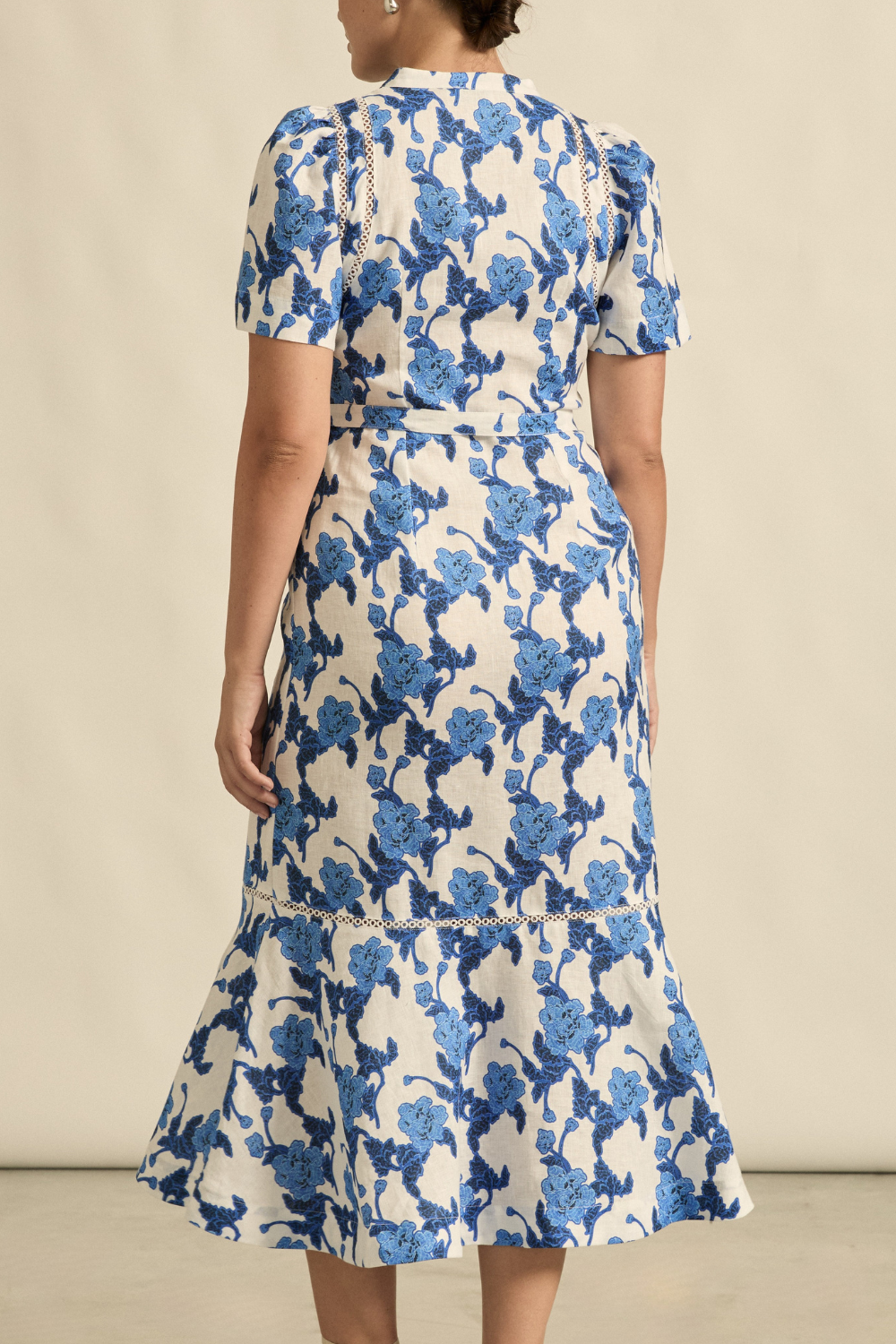 Cable Dress - Azure Bouquet