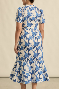 Cable Dress - Azure Bouquet