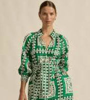 Flourish Dress - Parrot Scarf