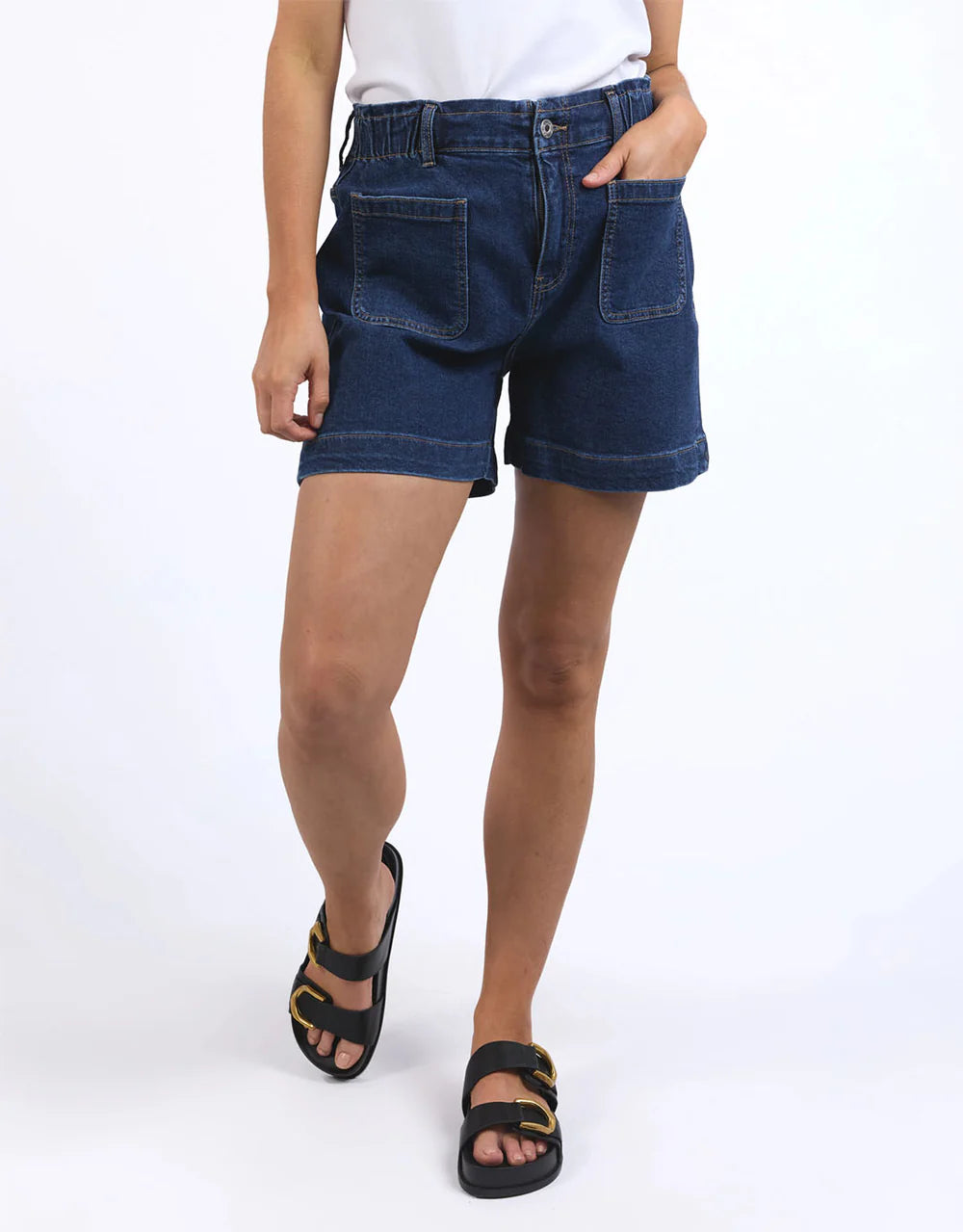 Lennox Denim Shorts - Dark Blue