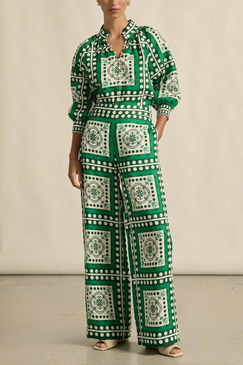 Gesture Pant - Parrot Scarf