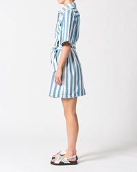 Mayfair Dress - Denim Stripe
