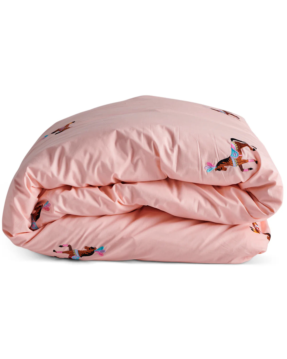 Circus Pony Embroidered Cotton Quilt Cover /KS/Double