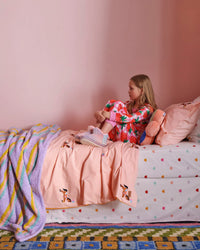 Circus Pony Embroidered Cotton Quilt Cover /KS/Double