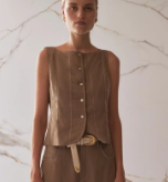 The Klara Vest - Laurel Oak