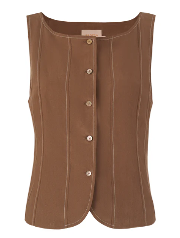 The Klara Vest - Laurel Oak