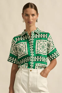 Pixel Top - Parrot Scarf