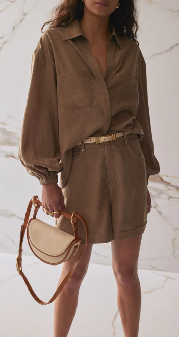 The Trista Shorts - Laurel Oak