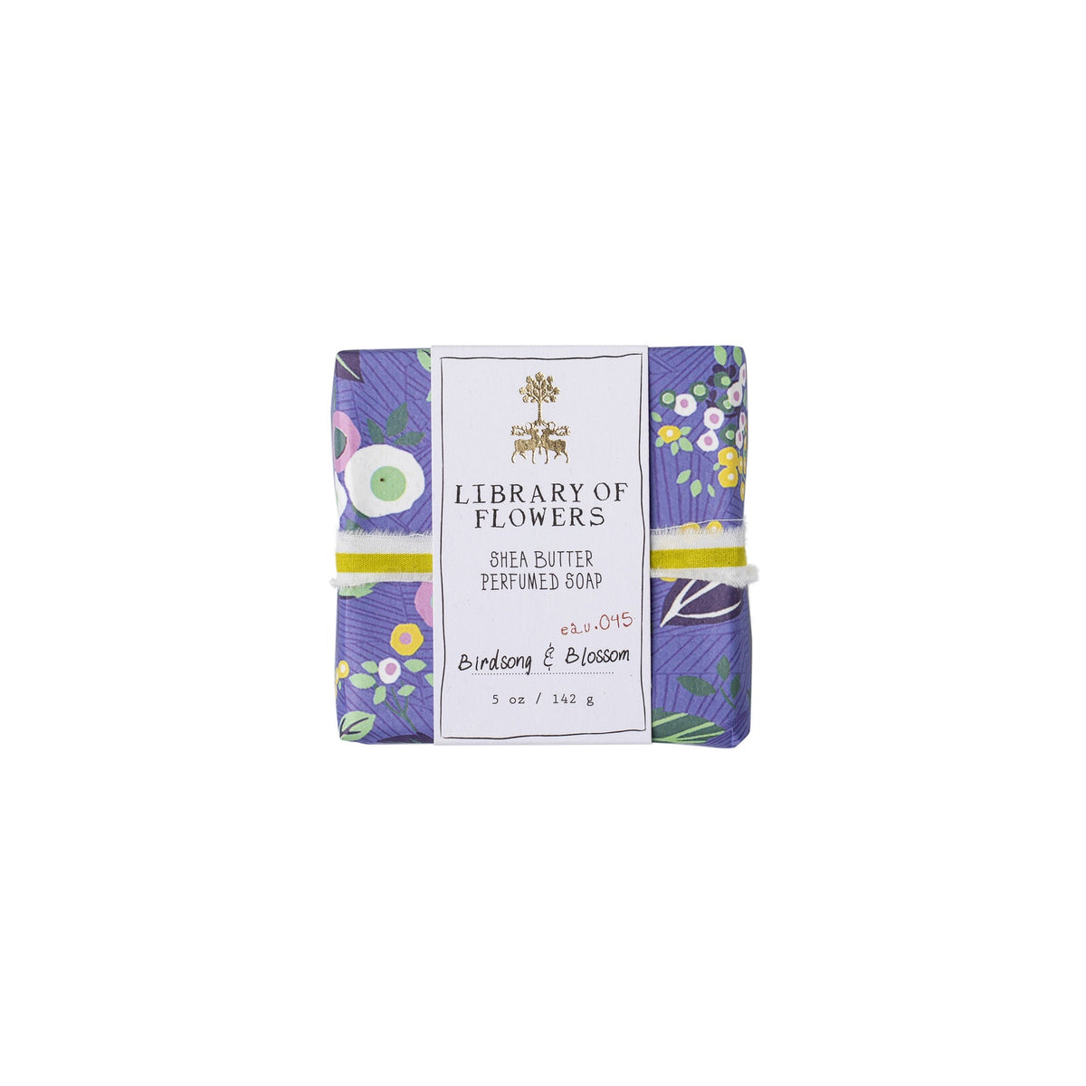 Periwinkle Floral Wrapped Soap