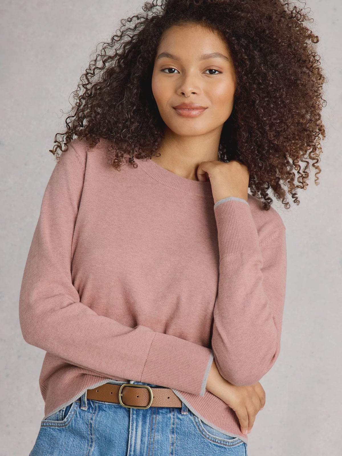 Katie Jumper- Dusty Pink