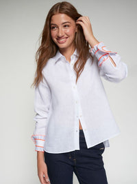 Sophie White Linen Shirt